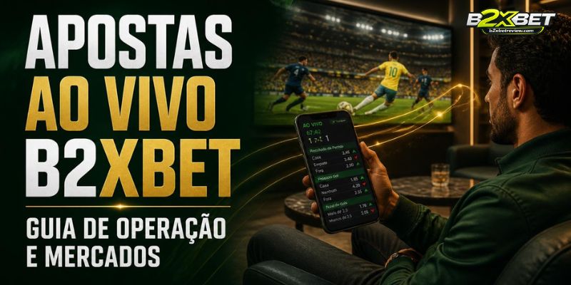 Apostas ao vivo B2XBET: Guia prático de operação e mercados